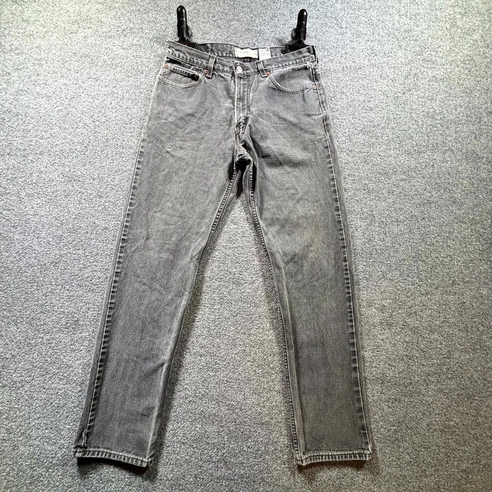 VINTAGE Levi's 505 Jeans Men's 34x34 Gray Denim Regular Fit Straight Outdoor Y2K